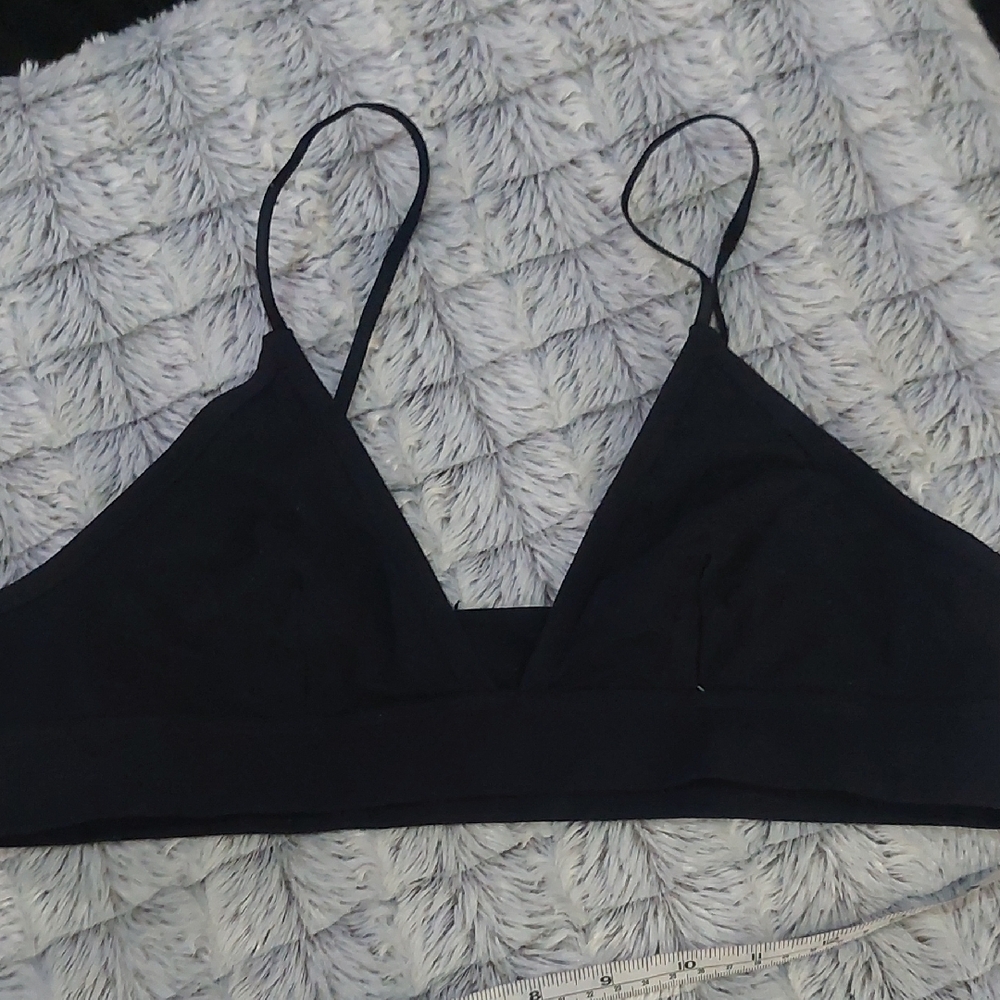 Abound Black Triangle Bralette large